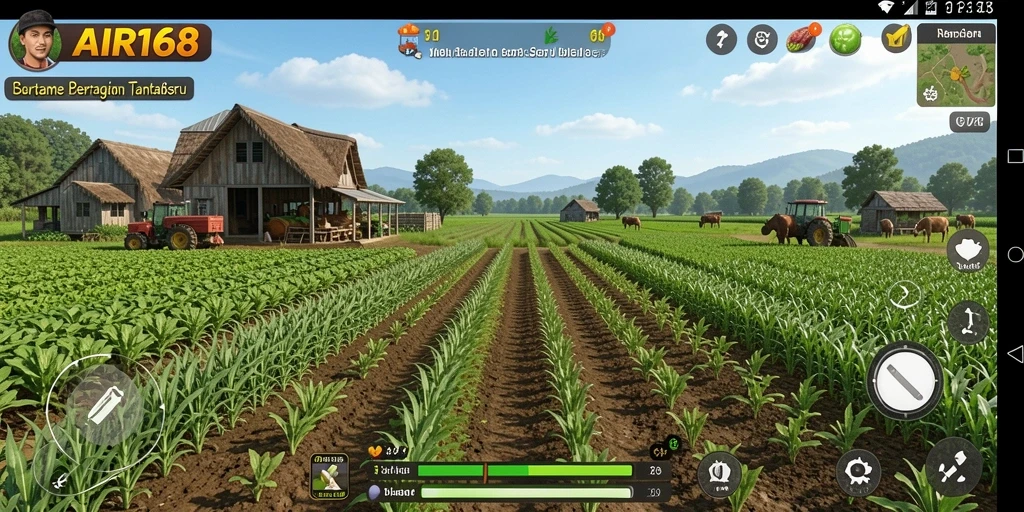 Gameplay bertani yang menarik dan seru di AIR168.
