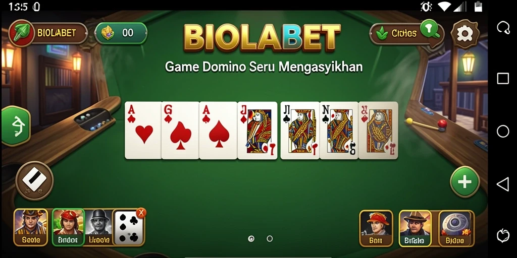 Tampilan menarik dari gameplay Domino di BIOLABET.