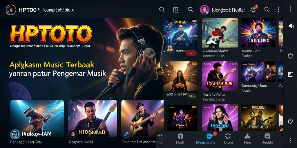 Tangkapan layar gameplay HPTOTO dengan musik interaktif yang seru.