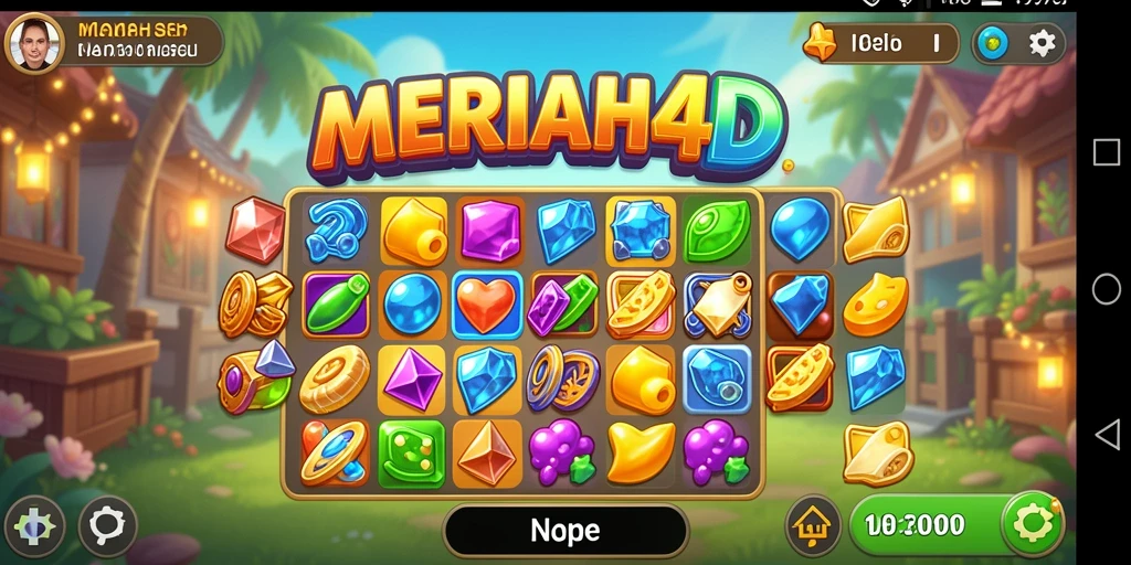 Tampilan gameplay MERIAH4D yang seru dan penuh warna.