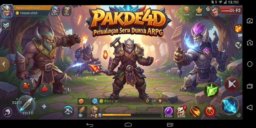 Tampilan gameplay seru dalam dunia ARPG PAKDE4D.