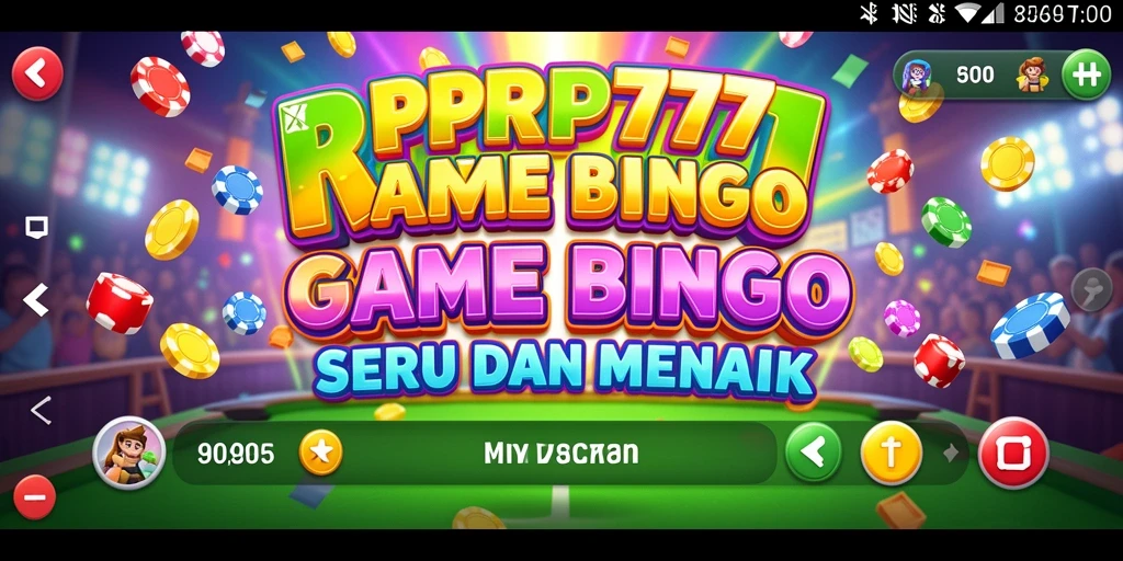 Screenshot utama menampilkan gameplay seru Bingo di RPRP777.