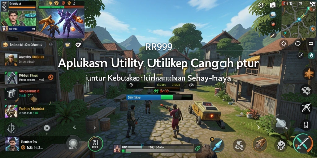 Screenshot utama RR999 menampilkan antarmuka aplikasi Utility yang modern.