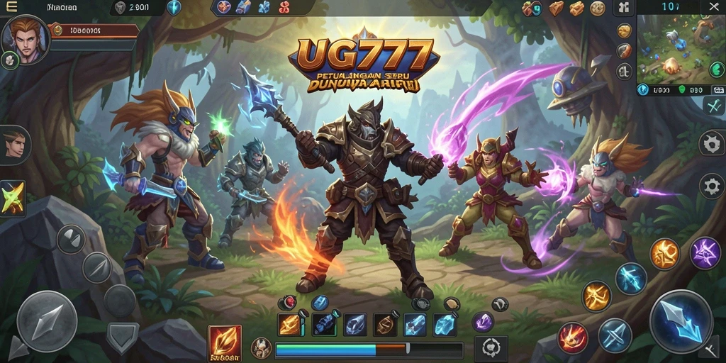 Tampilan screenshot <strong>UG777</strong> menunjukkan aksi pertarungan yang mendebarkan di dunia ARPG.